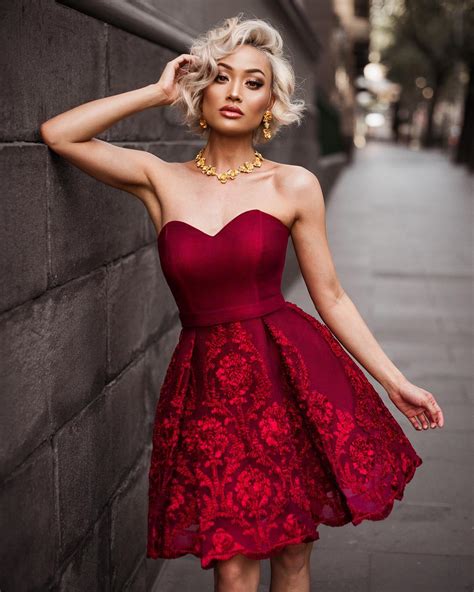 vestido vermelho brilhante curto|vestidos femininos de rua.